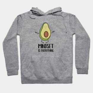 Avocado Yoga, Mindset Motivational Quote Hoodie